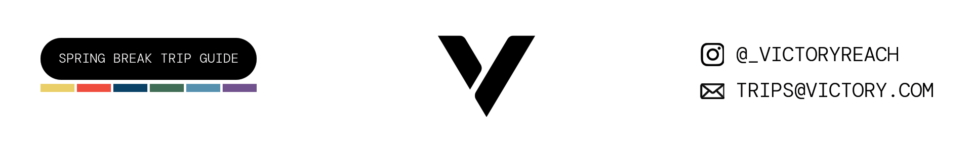 Spring Break Trip Guide, Victory Reach socials