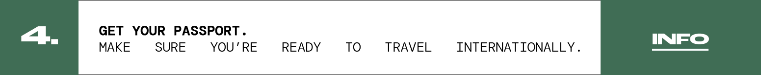 Step 4 — Go on your trip