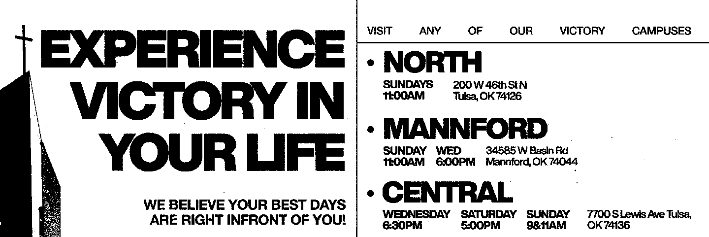 Experience Victory in your life